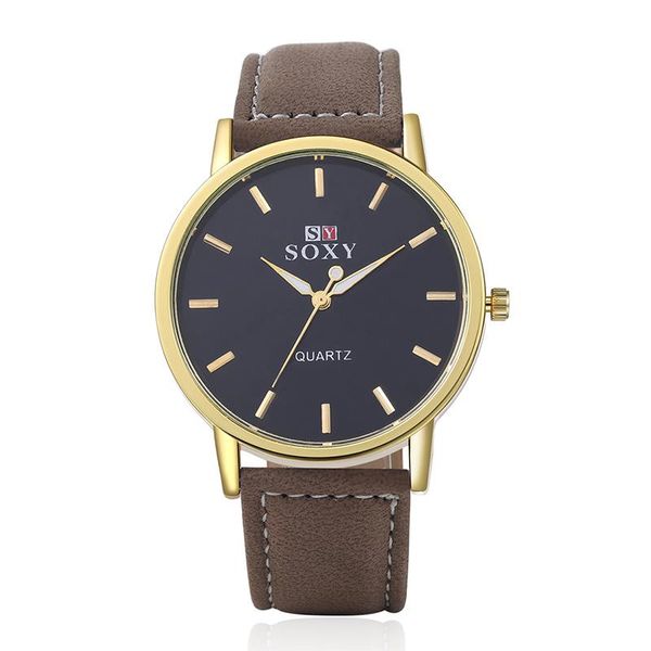 wristwatches soxy brand fashion men necessary business watch luxury gold watches casual leather quartz analog relogio masculino, Slivery;brown
wristwatches soxy brand fashion men necessary business watch luxury gold watches casual leather quartz analog relogio masculino, Slivery;brown
