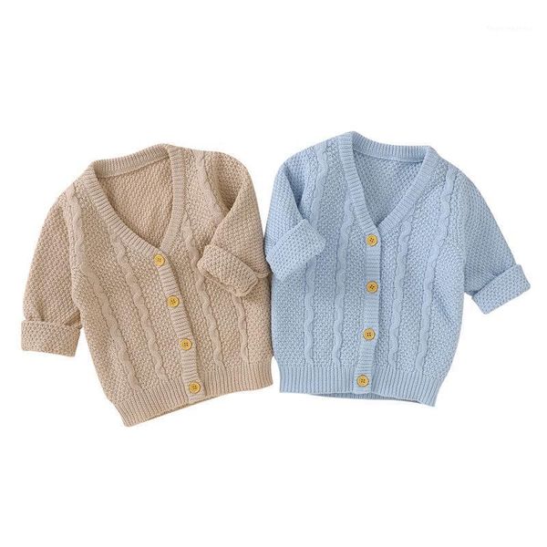pullover girl 's solid color knittedlong sleeve v-neck single breasted cardigan, lovely baby clothes for spring and autumn, sweater1, Blue
pullover girl 's solid color knittedlong sleeve v-neck single breasted cardigan, lovely baby clothes for spring and autumn, sweater1, Blue