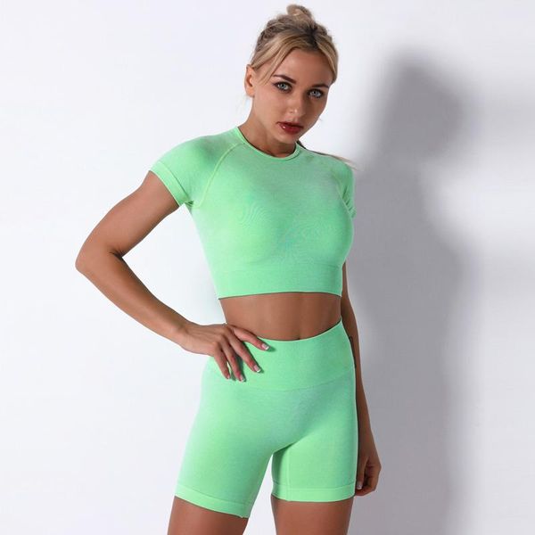 yoga outfit 2 pcs women seamless set sport suit gym workout clothes high waist shorts+short sleeve crop fitness sports wear
yoga outfit 2 pcs women seamless set sport suit gym workout clothes high waist shorts+short sleeve crop fitness sports wear