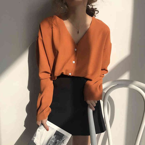 blouses deep v-neck women office long sleeve loose casual single-breasted female ol blouse white blusa black lady
blouses deep v-neck women office long sleeve loose casual single-breasted female ol blouse white blusa black lady