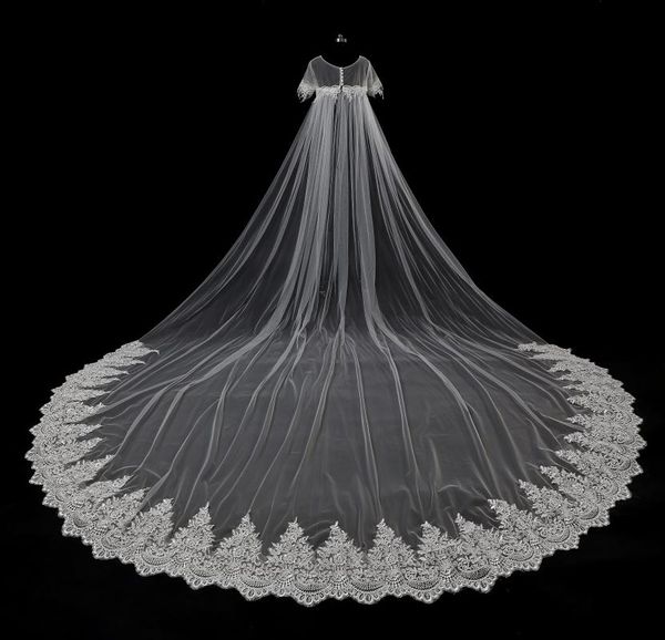 bridal veils real po 3 meters white ivory wedding long lace edge veil accessories bride 2021, Black
bridal veils real po 3 meters white ivory wedding long lace edge veil accessories bride 2021, Black
