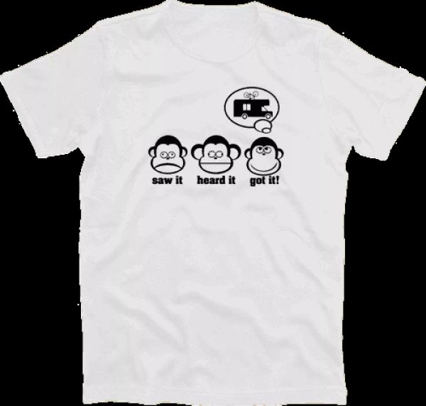 dreiaffen (trois singes) scie it entendu it obtenu it camping-car congé s-xxxl, White;black
dreiaffen (trois singes) scie it entendu it obtenu it camping-car congé s-xxxl, White;black