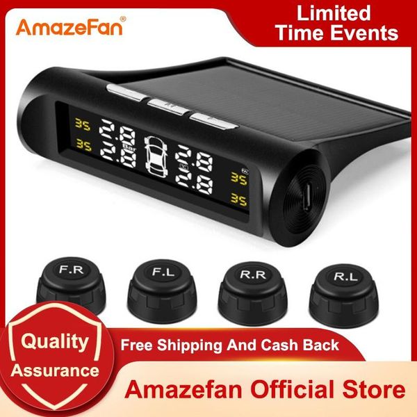 solar power smart car tpms tire pressure alarm monitoring systems digital tmps lcd display usb auto security sensor interior decorations
solar power smart car tpms tire pressure alarm monitoring systems digital tmps lcd display usb auto security sensor interior decorations