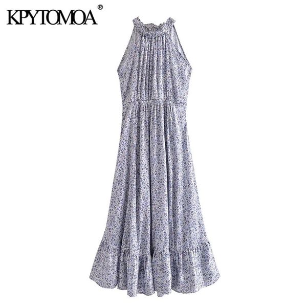 women chic fashion floral print ruffled midi dress halter neck elastic waist female dresses vestidos mujer 210420, Black;gray
women chic fashion floral print ruffled midi dress halter neck elastic waist female dresses vestidos mujer 210420, Black;gray