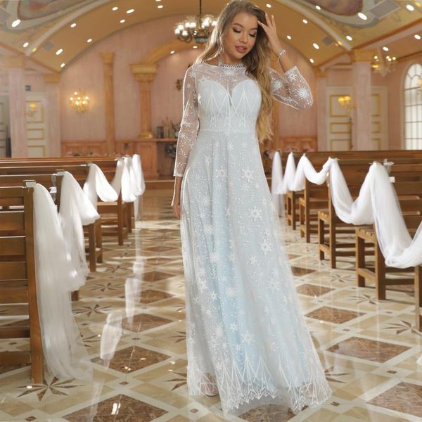 party dresses years eve full length snow 2021 evening dress bridal long sleeve robe de soire mariage hollow out wedding gown, White;black
party dresses years eve full length snow 2021 evening dress bridal long sleeve robe de soire mariage hollow out wedding gown, White;black