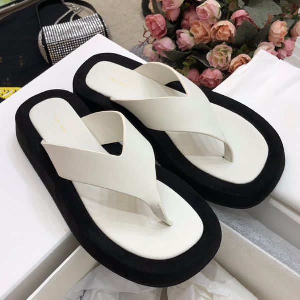 official website 70% off outlet new genuine leather flip flops thick bottom solid color casual slippers luxury brand designer women shoes sa, Black
official website 70% off outlet new genuine leather flip flops thick bottom solid color casual slippers luxury brand designer women shoes sa, Black