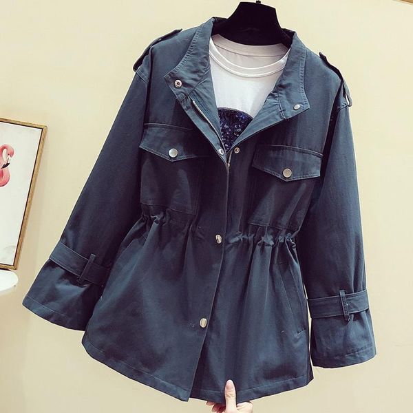 women's trench coats 2021 women spring autumn long slim female casual outwear woman windbreaker coat overcoat, Tan;black
women's trench coats 2021 women spring autumn long slim female casual outwear woman windbreaker coat overcoat, Tan;black