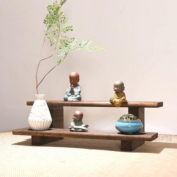 decorative objects & figurines 2 layers solid wood antique shelves chinese style teapot racks easy install durable home decor storage rack 5
decorative objects & figurines 2 layers solid wood antique shelves chinese style teapot racks easy install durable home decor storage rack 5