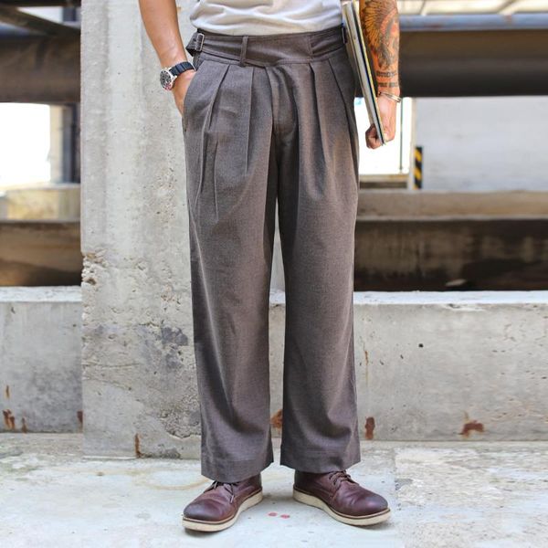 men's suits & blazers 2021 suit pants dress mens autumn woolen cloth pant of glory gurkha vintage trousers for men, White;black
men's suits & blazers 2021 suit pants dress mens autumn woolen cloth pant of glory gurkha vintage trousers for men, White;black