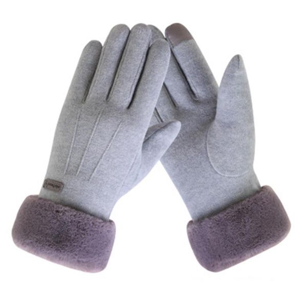 five fingers gloves fashion wool knit velvet thick faux fur warm driving mittens women' winter cashmere full finger touch screen k46, Blue;gray
five fingers gloves fashion wool knit velvet thick faux fur warm driving mittens women' winter cashmere full finger touch screen k46, Blue;gray