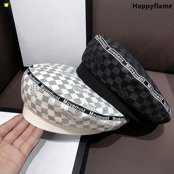 berets winter british plaid beret hat women french fashion elegant female art painter with adjustable rope boinas kawaii, Blue;gray
berets winter british plaid beret hat women french fashion elegant female art painter with adjustable rope boinas kawaii, Blue;gray