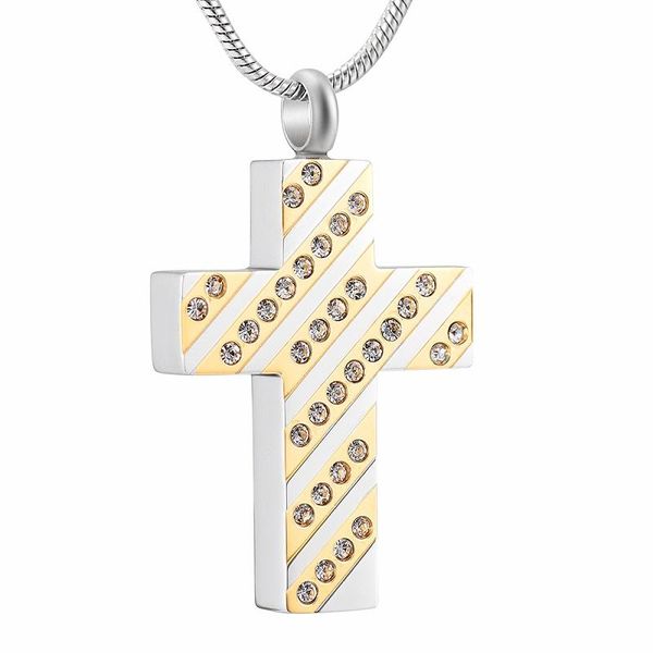pendant necklaces two tone cremation jewelry for ashes stainless steel crystal cross necklace souvenir memorial jewellery men women, Silver
pendant necklaces two tone cremation jewelry for ashes stainless steel crystal cross necklace souvenir memorial jewellery men women, Silver