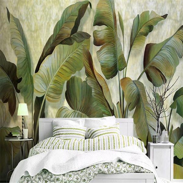 custom 3d mural wallpaper south asia banana leaf plant bedroom green living room decorative painting wallpapers
custom 3d mural wallpaper south asia banana leaf plant bedroom green living room decorative painting wallpapers