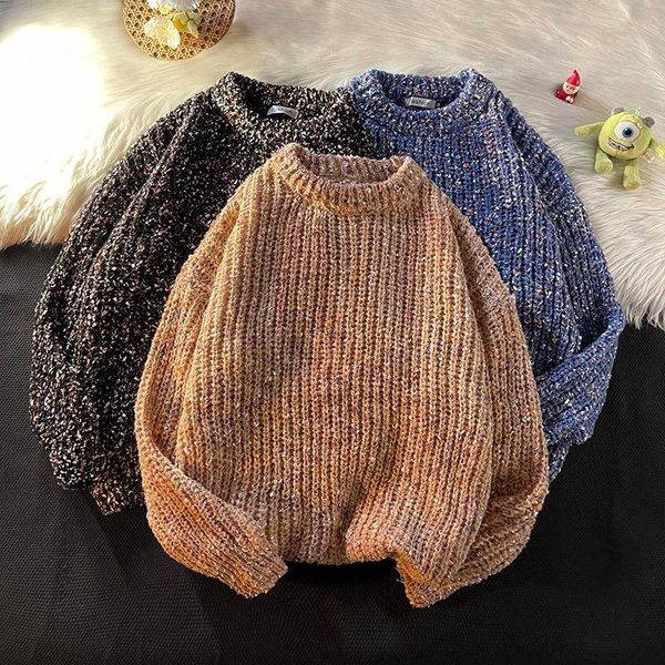 men's sweaters winter o-neck sweater korean casual fashion loose pullover men retro thick warm knitted, White;black
men's sweaters winter o-neck sweater korean casual fashion loose pullover men retro thick warm knitted, White;black