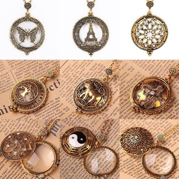 pendant necklaces personality gold luxury expanded mirror sweater chain exaggerated magnifying glass butterfly necklace for women men, Silver
pendant necklaces personality gold luxury expanded mirror sweater chain exaggerated magnifying glass butterfly necklace for women men, Silver