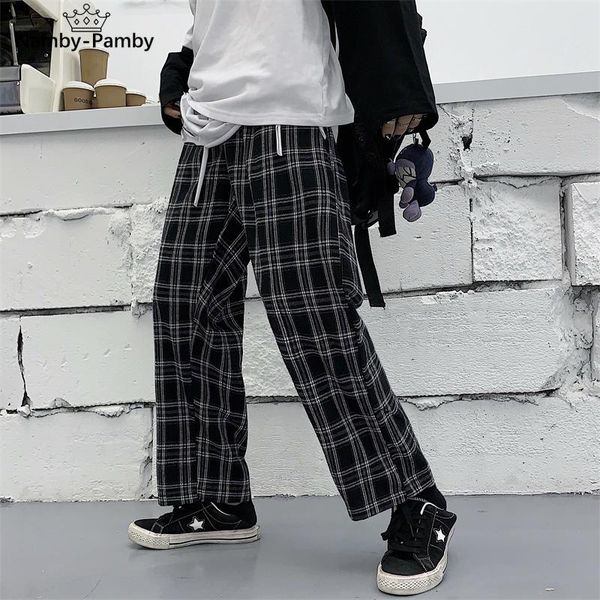 women's pants & capris harajuku plaid women korean fashion wide leg streetwear checked trousers jokers casual black, Black;white
women's pants & capris harajuku plaid women korean fashion wide leg streetwear checked trousers jokers casual black, Black;white