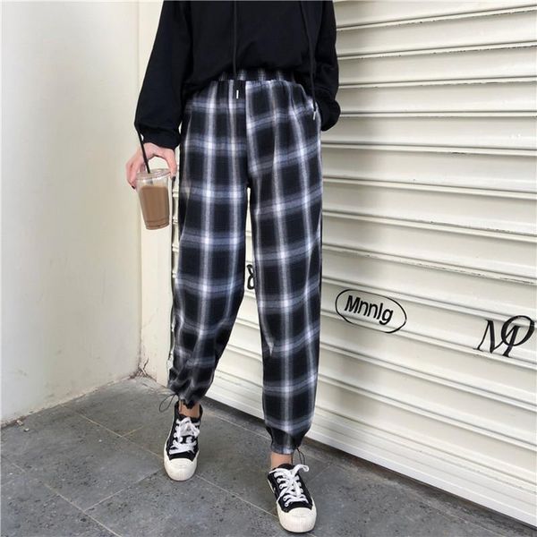 plaid harem pants women winter autumn casual clothes fashion loose drawstring for women's & capris, Black;white
plaid harem pants women winter autumn casual clothes fashion loose drawstring for women's & capris, Black;white