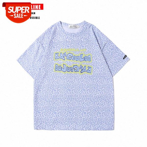 streetwear men spring and summer street leopard print letter printing short-sleeved t-shirt women trendy brand hip-hop loose casual te #ff90, White;black
streetwear men spring and summer street leopard print letter printing short-sleeved t-shirt women trendy brand hip-hop loose casual te #ff90, White;black