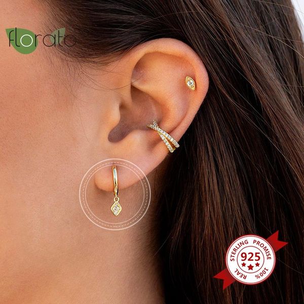 hoop & huggie silver earrings 925 smooth round circle unique crystal zircon for women fashion jewelry accessories, Golden;silver
hoop & huggie silver earrings 925 smooth round circle unique crystal zircon for women fashion jewelry accessories, Golden;silver