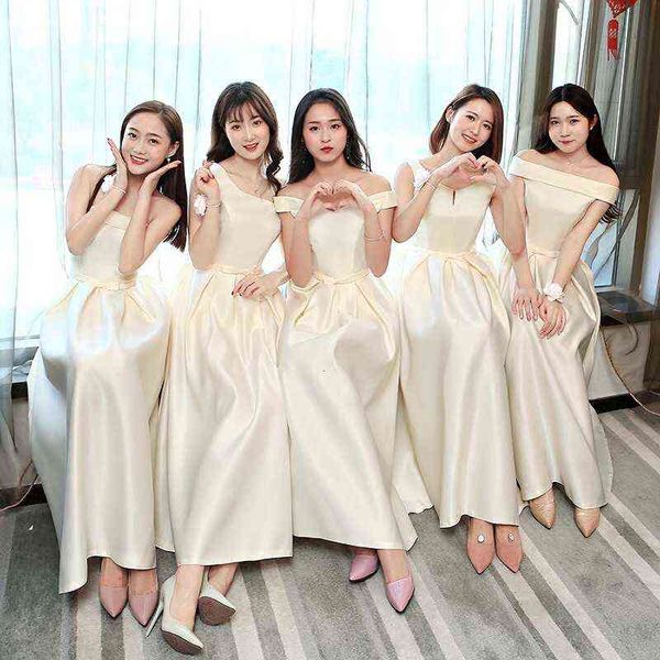 luxury party evening dress bridmaid medium length 2021 summer korean slim bridmaid group sister banquet evening, Black
luxury party evening dress bridmaid medium length 2021 summer korean slim bridmaid group sister banquet evening, Black