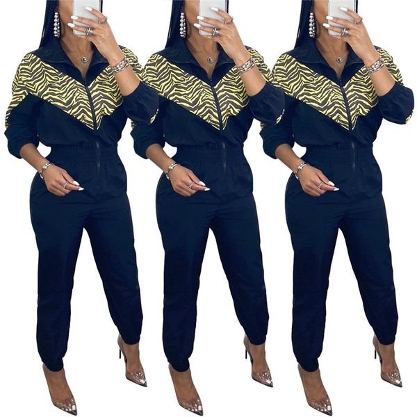women's & womens designers clothes fashion jumpsuits striped long sleeve zip neck sportswear street style women rompers, Black;white
women's & womens designers clothes fashion jumpsuits striped long sleeve zip neck sportswear street style women rompers, Black;white