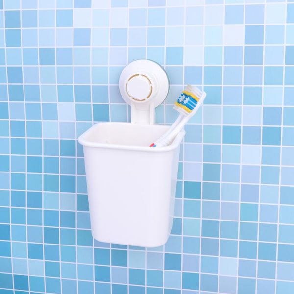 1pc suction cup toothbrush holder punch toothpaste rack simple wall toiletries organizer (white) bath accessory set
1pc suction cup toothbrush holder punch toothpaste rack simple wall toiletries organizer (white) bath accessory set