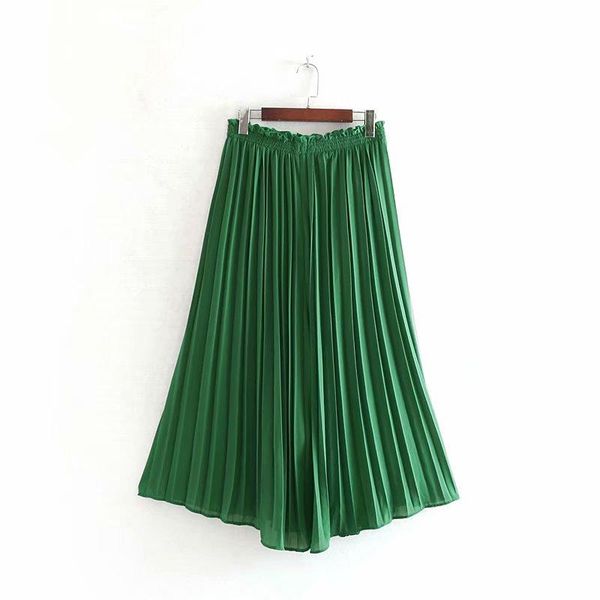 women's pants & capris 2021 women fashion solid color pleated wide leg female elastic waist ruffles chiffon trousers leisure chic p351, Black;white
women's pants & capris 2021 women fashion solid color pleated wide leg female elastic waist ruffles chiffon trousers leisure chic p351, Black;white