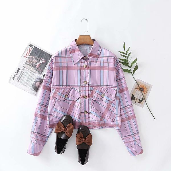 women's blouses & shirts winter cardigan fashion simple casual loose lapel check pockets shirt size xs-l j01a, White
women's blouses & shirts winter cardigan fashion simple casual loose lapel check pockets shirt size xs-l j01a, White