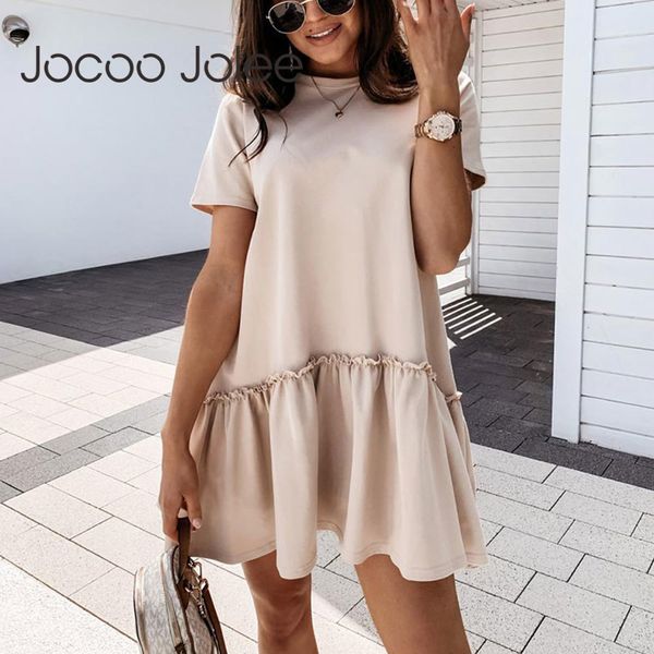 casual short sleeve shirt dress elegant puff ruffles solid mini summer beach holiday loose 210428, Black;gray
casual short sleeve shirt dress elegant puff ruffles solid mini summer beach holiday loose 210428, Black;gray