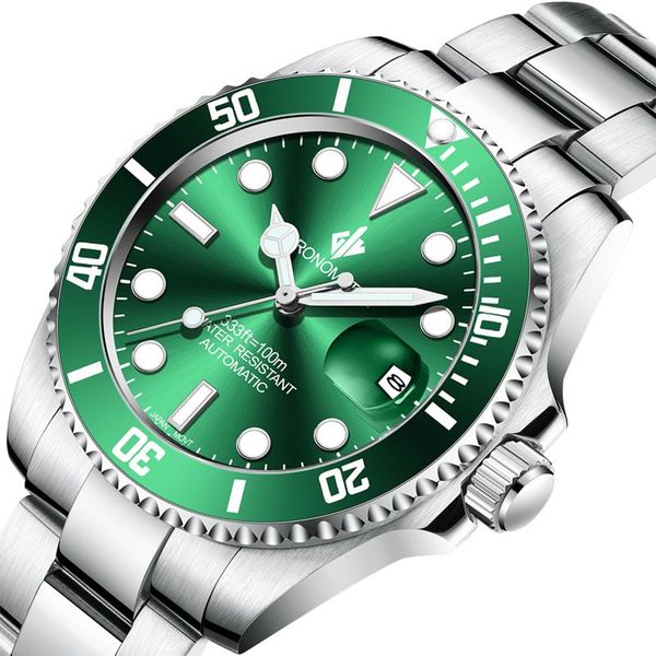 wristwatches japanese nh35 automatic watch men mechanical for luxury 100m waterproof stainless steel band ceramics bezel, Slivery;brown
wristwatches japanese nh35 automatic watch men mechanical for luxury 100m waterproof stainless steel band ceramics bezel, Slivery;brown
