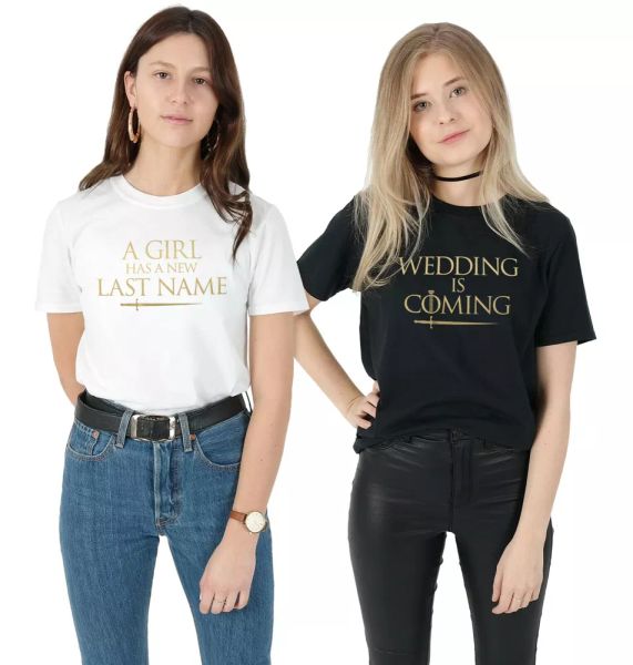 thrones wedding is coming t-shirt shirt set hen do bachelorette party gift stark, White;black
thrones wedding is coming t-shirt shirt set hen do bachelorette party gift stark, White;black