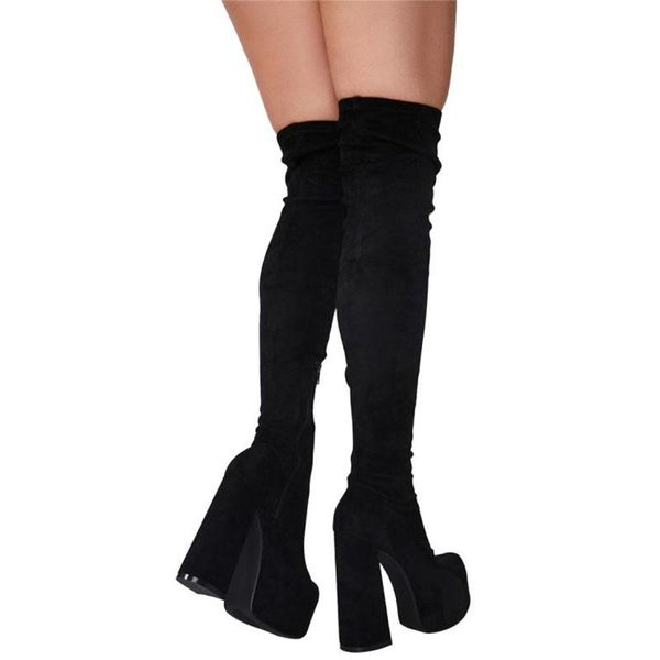 boots black over knee 2021 autumn thick heels high waterproof platform elastic nude large women's shoes european
boots black over knee 2021 autumn thick heels high waterproof platform elastic nude large women's shoes european