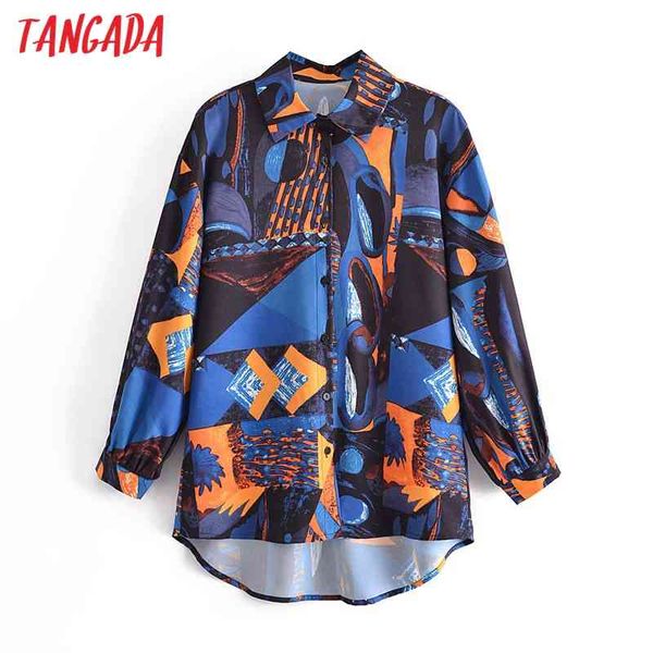 women blue print oversized shirt turn down collar long sleeve chic female casual blusas 3a146 210416, White
women blue print oversized shirt turn down collar long sleeve chic female casual blusas 3a146 210416, White