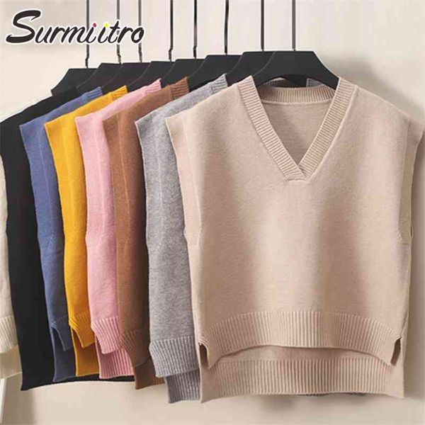 soft super spring autumn loose knitted sweater vest women sleeveless waistcoat korean style female knitwear 210421, Black;white
soft super spring autumn loose knitted sweater vest women sleeveless waistcoat korean style female knitwear 210421, Black;white