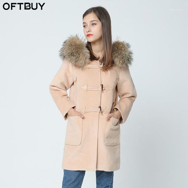 autumn winter coat women 2021 horn button wool woolen thicken with natural real big raccoon fur hooded casaco feminino women's & blends, Black
autumn winter coat women 2021 horn button wool woolen thicken with natural real big raccoon fur hooded casaco feminino women's & blends, Black