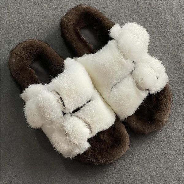 slippers women genuine mink 100% home flat shoes fast girls outdoor casual collection, Black
slippers women genuine mink 100% home flat shoes fast girls outdoor casual collection, Black