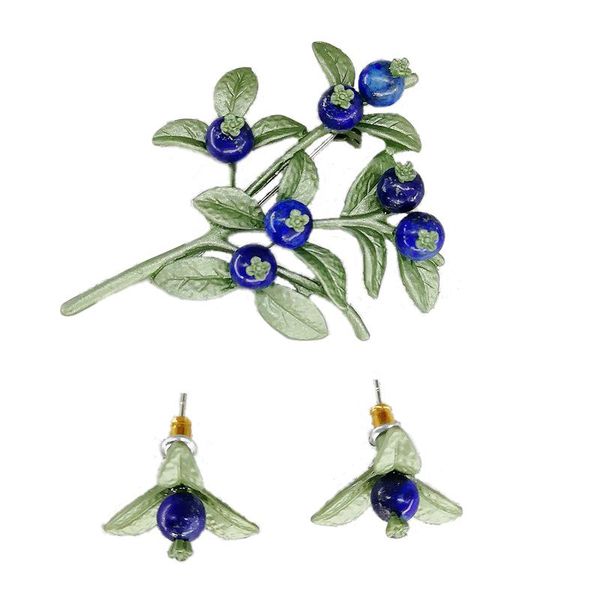 earrings & necklace yhj lacquer green leaf blueberry flower synthetic lapis lazuli s925 needle earring lady brooch, Silver
earrings & necklace yhj lacquer green leaf blueberry flower synthetic lapis lazuli s925 needle earring lady brooch, Silver