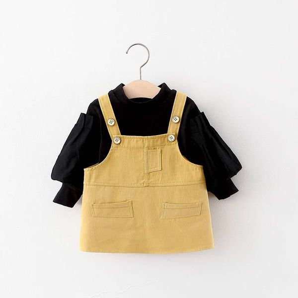 girl's dresses borns girls suspenders dress 2021 autumn fashion kids solid outfits baby clothes full sleeve costumes cute suits, Red;yellow
girl's dresses borns girls suspenders dress 2021 autumn fashion kids solid outfits baby clothes full sleeve costumes cute suits, Red;yellow