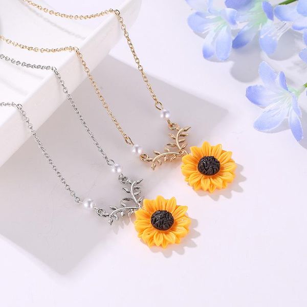 pendant necklaces charm women sunflower necklace acrylic yellow flower round pearl beautiful young fashion long jewelry gift x020, Silver
pendant necklaces charm women sunflower necklace acrylic yellow flower round pearl beautiful young fashion long jewelry gift x020, Silver