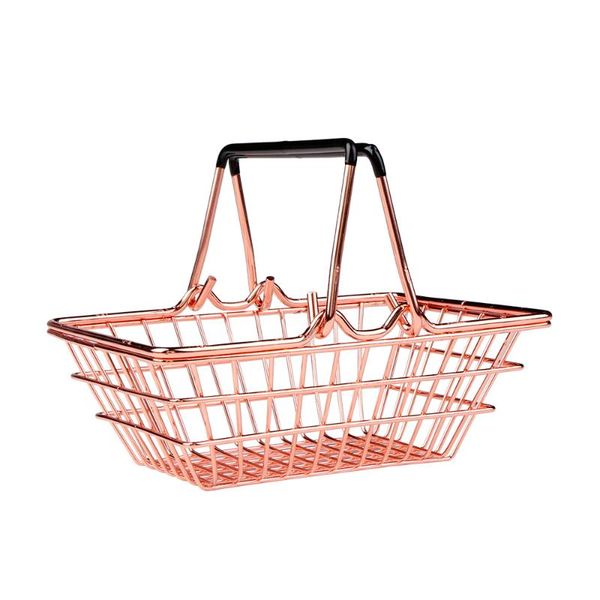 mini metal rose gold storage basket chic elegant shopping cart style candy desk debris organizer double handle baskets
mini metal rose gold storage basket chic elegant shopping cart style candy desk debris organizer double handle baskets