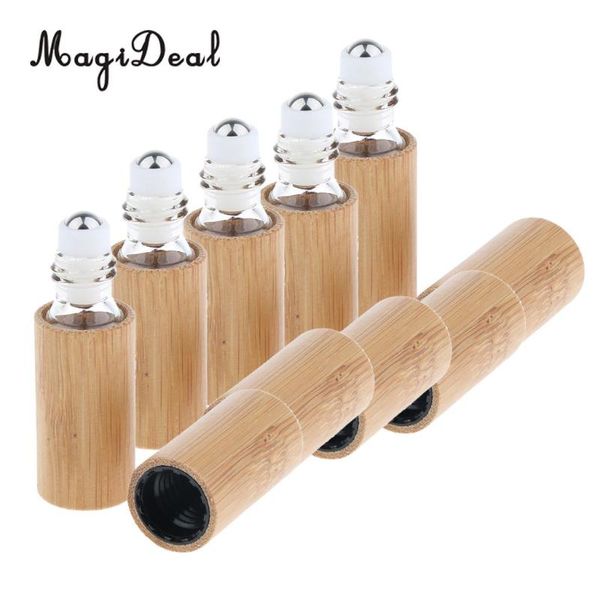 5pcs handmade travel mini bamboo refillable empty essential oil makeup roll on bottles 5ml storage & jars
5pcs handmade travel mini bamboo refillable empty essential oil makeup roll on bottles 5ml storage & jars