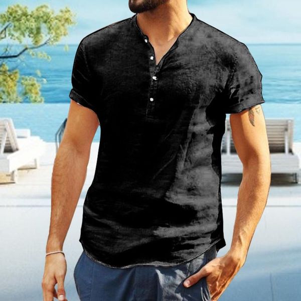men's t-shirts men casual summer t-shirt causual linen cotton loose lightweight fit for cpomfortable clothing, White;black
men's t-shirts men casual summer t-shirt causual linen cotton loose lightweight fit for cpomfortable clothing, White;black