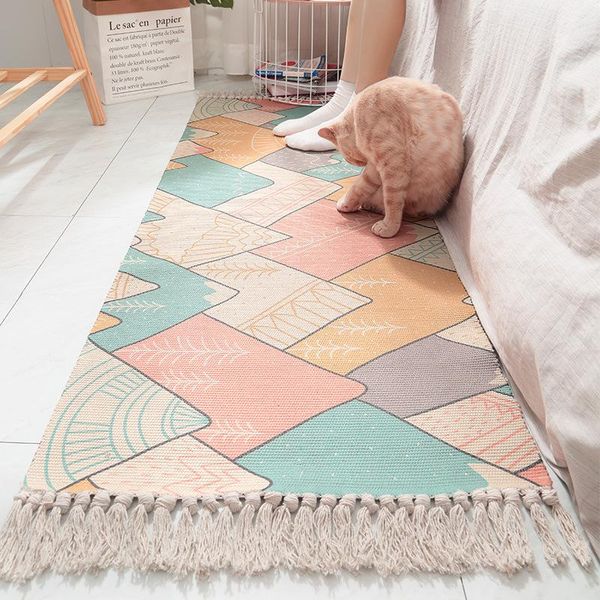 simple 100% cotton hand woven tassel floor mat long family bedroom non slip bedside carpet prayer blanket hometextile carpets
simple 100% cotton hand woven tassel floor mat long family bedroom non slip bedside carpet prayer blanket hometextile carpets