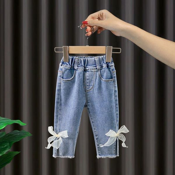 baby girl jeans 2021 autumn children's clothing toddler casual denim pants bow tie daisy cowboy 2-8y, Blue
baby girl jeans 2021 autumn children's clothing toddler casual denim pants bow tie daisy cowboy 2-8y, Blue