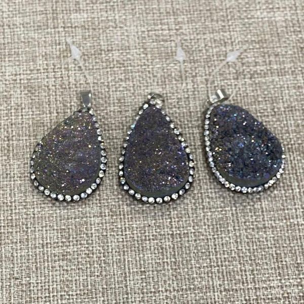 charms natural stone black crystal pendant drop-shaped diamond bound necklace diy making fashion jewelry earring decoration, Bronze;silver
charms natural stone black crystal pendant drop-shaped diamond bound necklace diy making fashion jewelry earring decoration, Bronze;silver