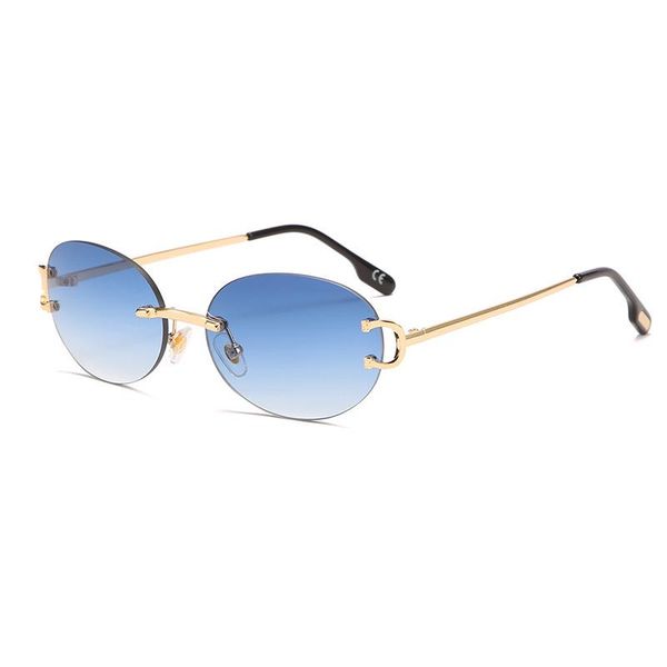 sunglasses 2021 fashion street shooting personality round frameless trim retro uv400, White;black
sunglasses 2021 fashion street shooting personality round frameless trim retro uv400, White;black