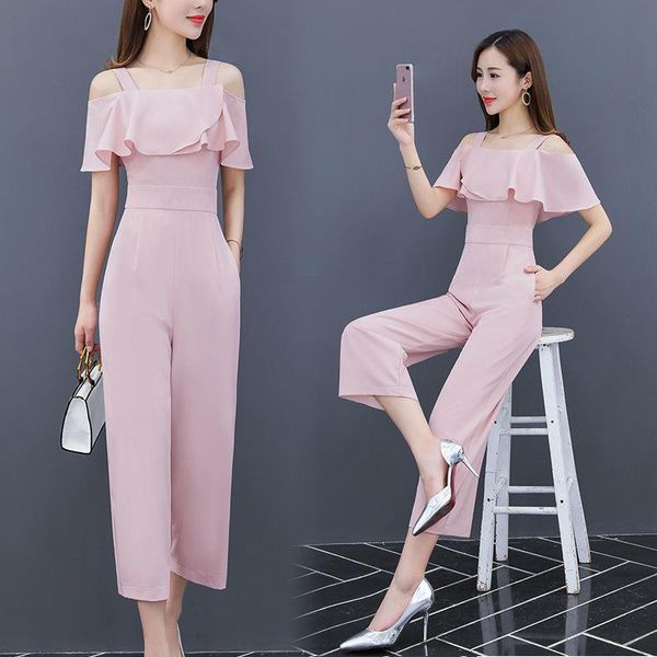 summer casual off shoulder women jumpsuits trousers loose overalls high waist wide leg playsuit romper s26, Black;white
summer casual off shoulder women jumpsuits trousers loose overalls high waist wide leg playsuit romper s26, Black;white