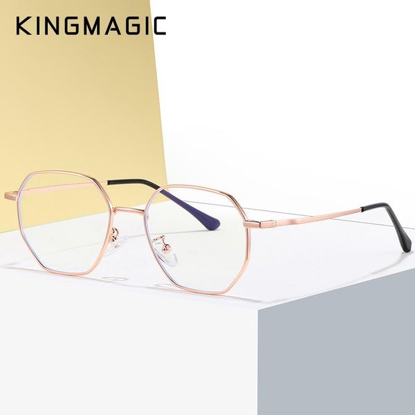 sunglasses kingmagic 2021 metal flat mirror round frame blue light blocking glasses men women anti-blue shades, White;black
sunglasses kingmagic 2021 metal flat mirror round frame blue light blocking glasses men women anti-blue shades, White;black
