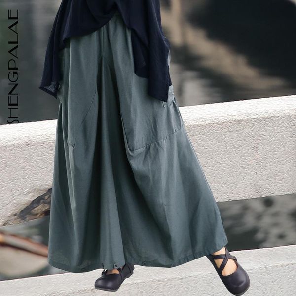 women's pants & capris shengpalae 2021 black high elastic waist loose large size wide leg linnen trousers woman cross-pants spring fash, Black;white
women's pants & capris shengpalae 2021 black high elastic waist loose large size wide leg linnen trousers woman cross-pants spring fash, Black;white