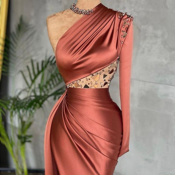 elegant beaded mermaid evening dresses one shoulder long sleeve prom dress formal party gowns custom made robe de mariée, Black;red
elegant beaded mermaid evening dresses one shoulder long sleeve prom dress formal party gowns custom made robe de mariée, Black;red
